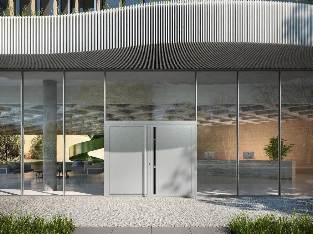 Schüco FWS 50: входная группа в фасаде